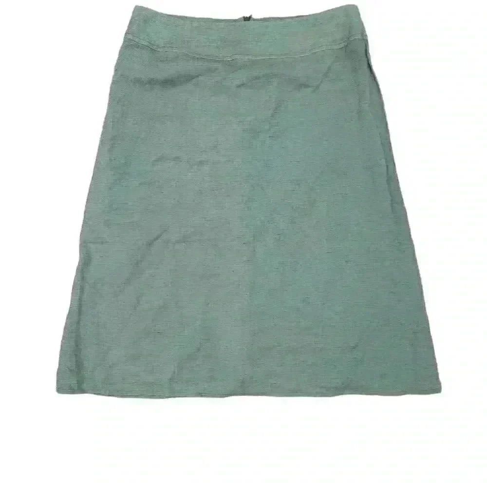 William Riera Women's Teal Viscose A-Line Lined Skirt NEW